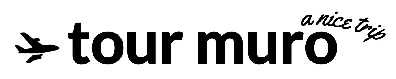 Untuk logo biro perjalanan dengan siluet kursif dan pesawat terbang