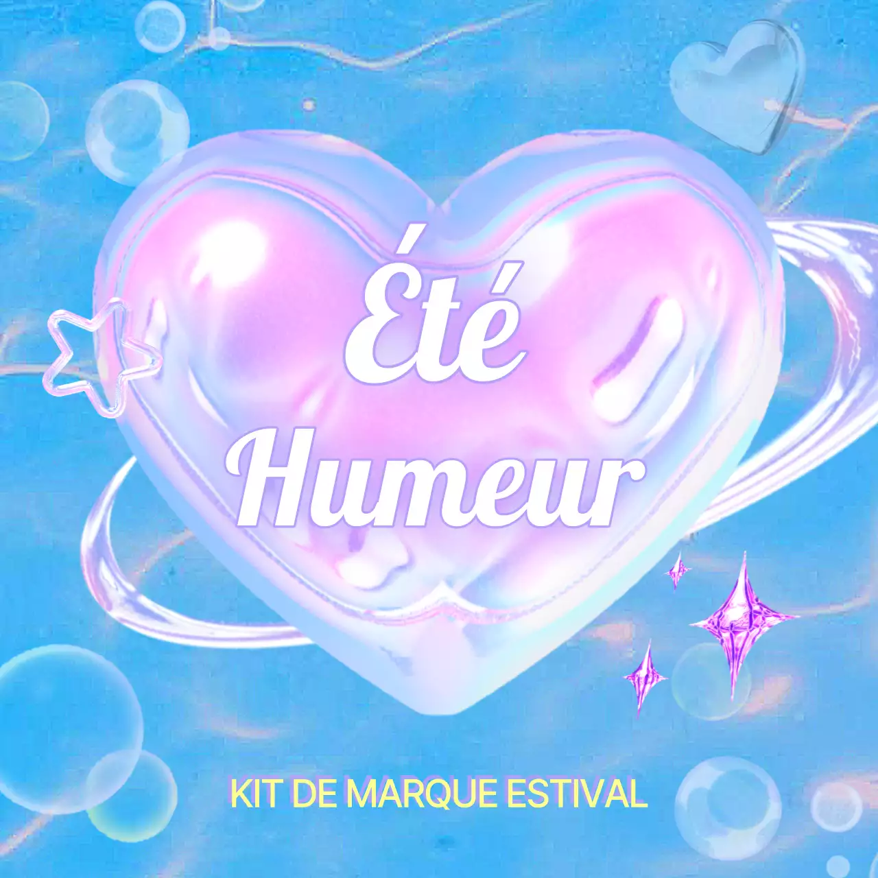 Postes Kitschy à l'effigie de l'an 2000 en bleu clair