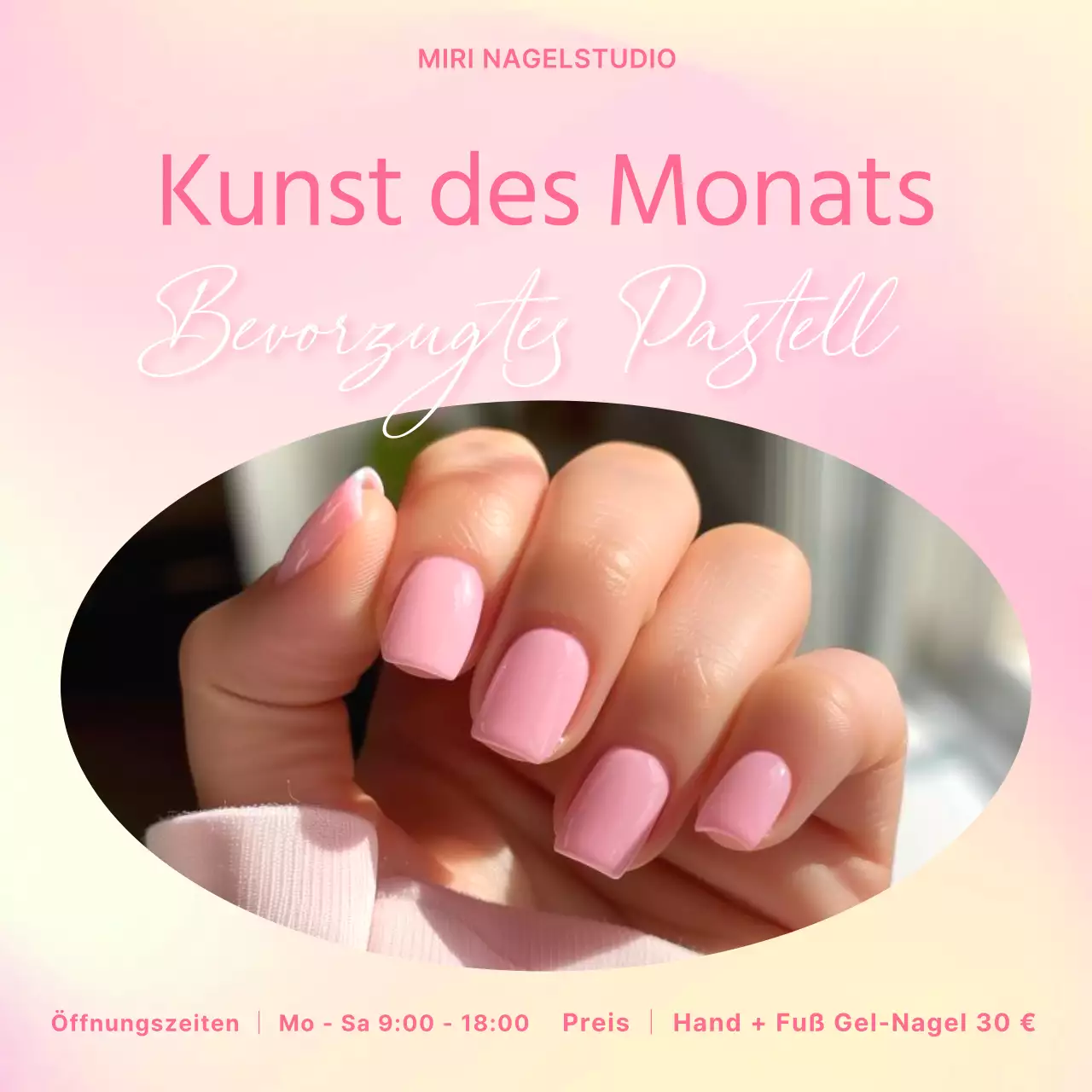 Fördern Sie eine einfache Nagelkunst in Rosa und Gelb