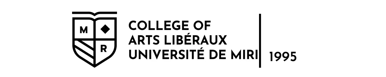 Dessin avec l'emblème de l'école sous la forme d'un drapeau