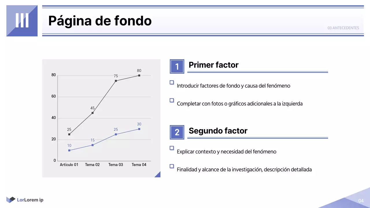 Informe imprimible sencillo del sector público en malva y blanco