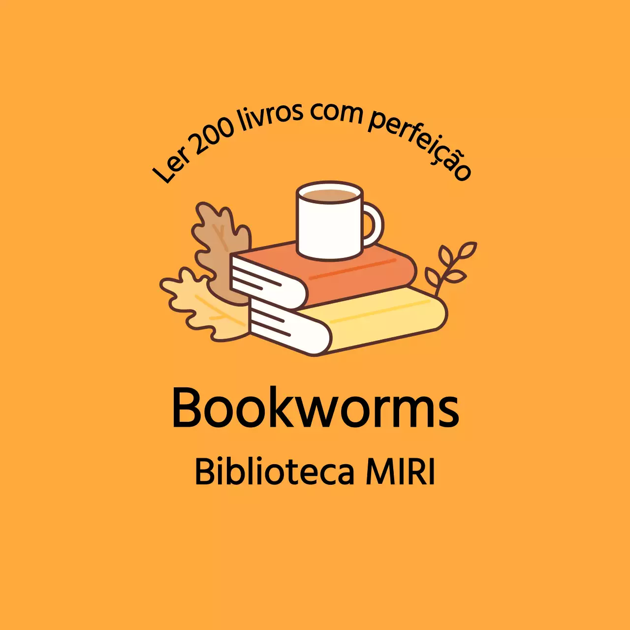 Design acolhedor com ilustrações de livros