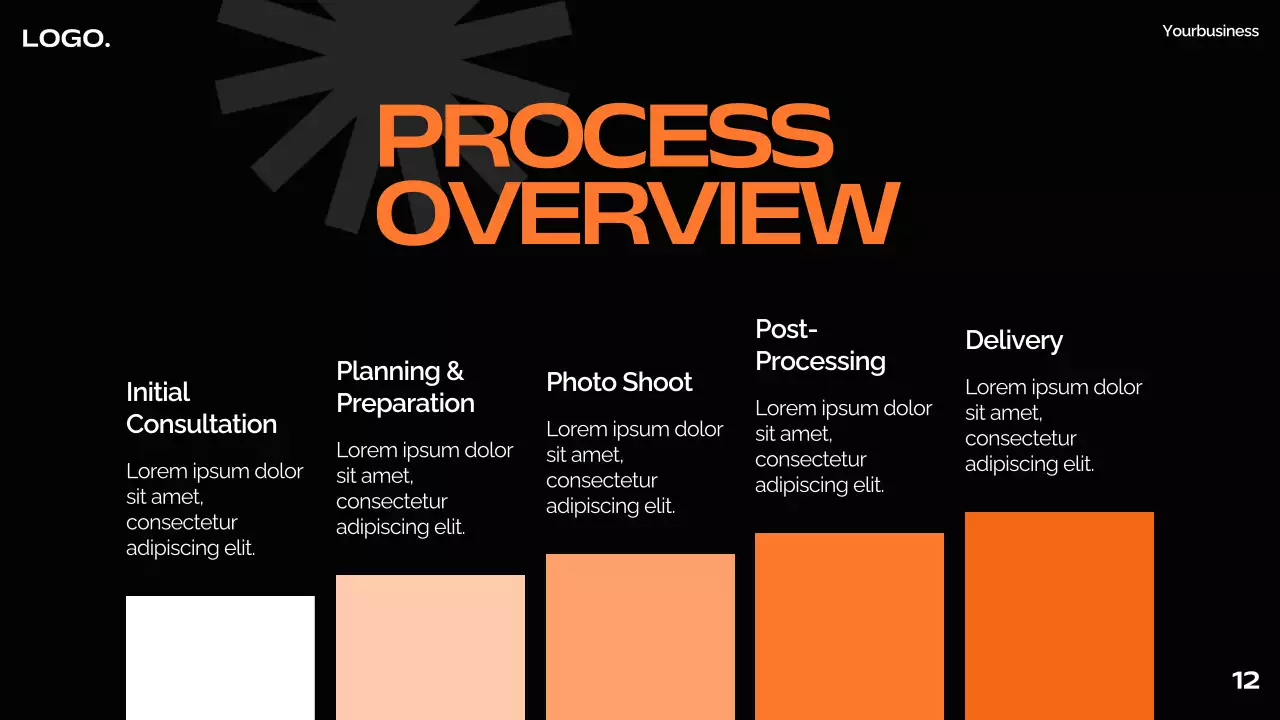 Orange Modern Photography Pitch Presentation