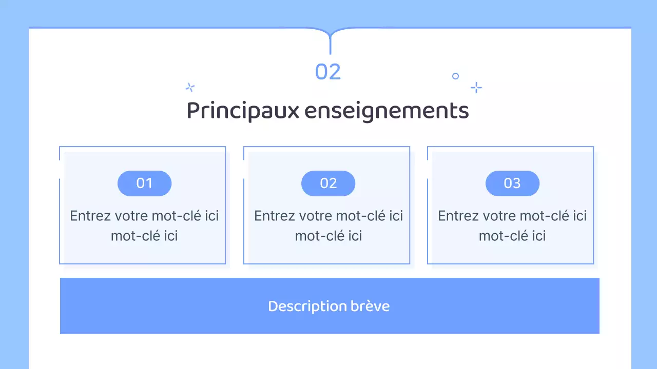 Plan de cours simple pour un professeur d'école en bleu et blanc