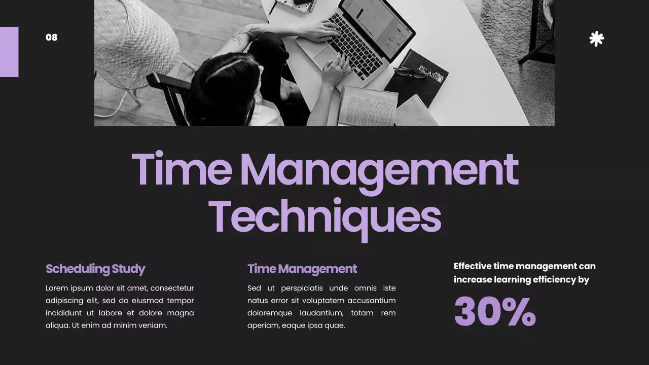 Purple Modern Study Guide Presentation