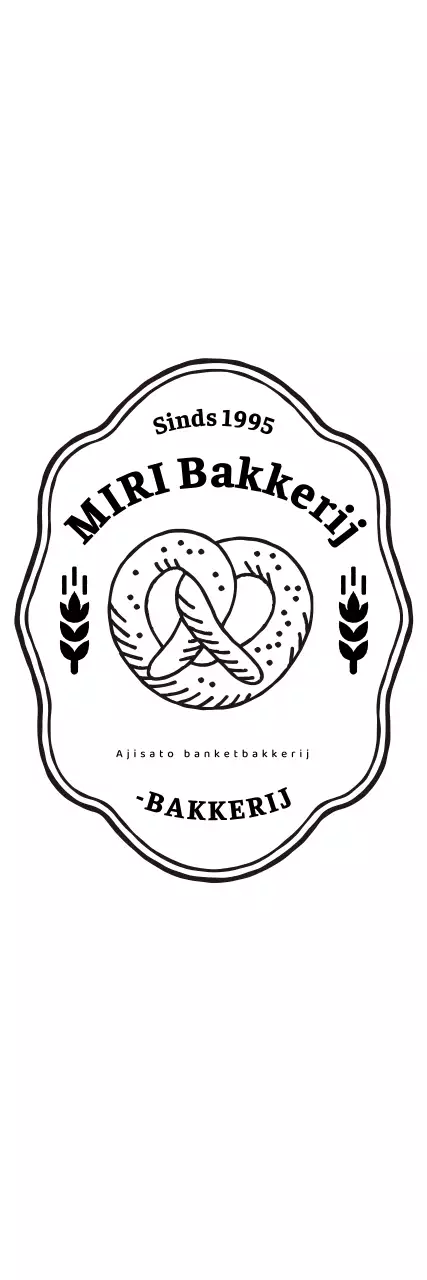 Retro patisserie bakkerij logo