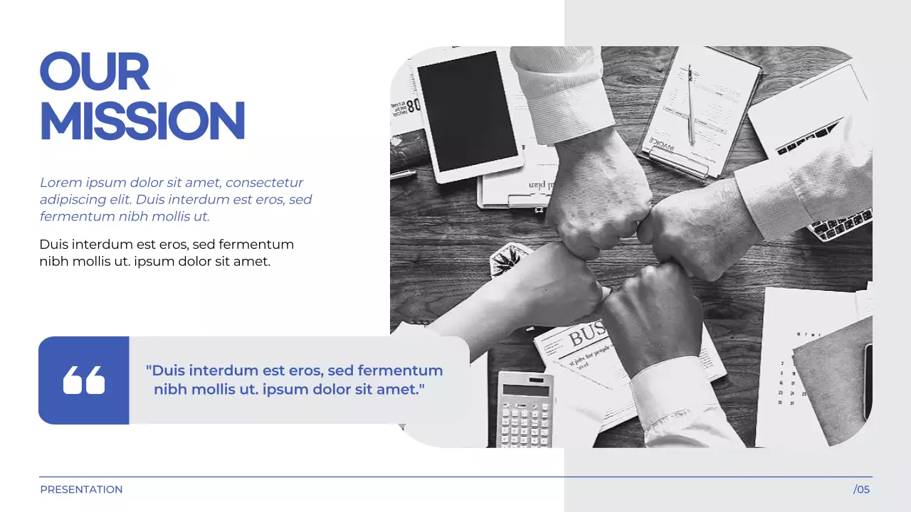 Blue Professional Marketing Presentation