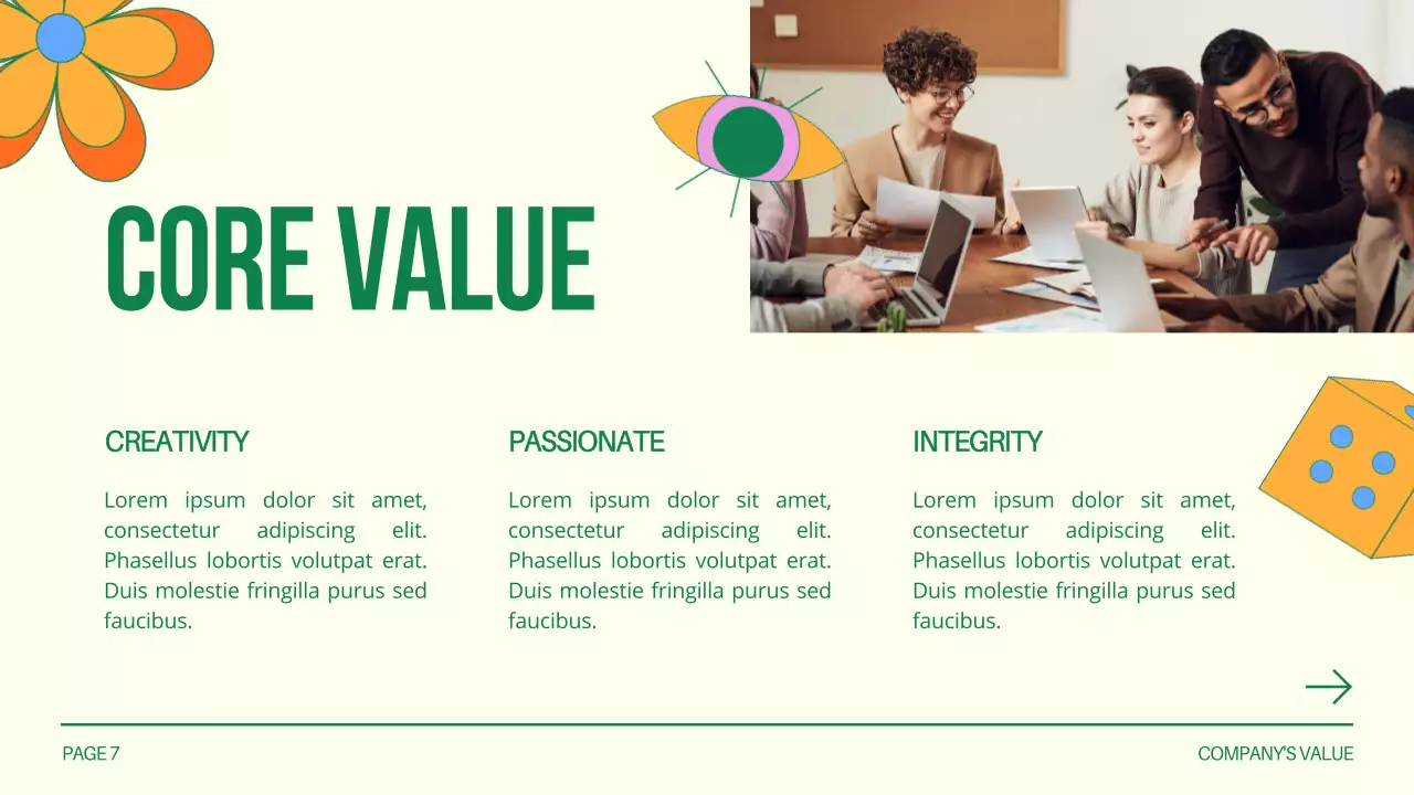 Green Creative Design Profile Presentation