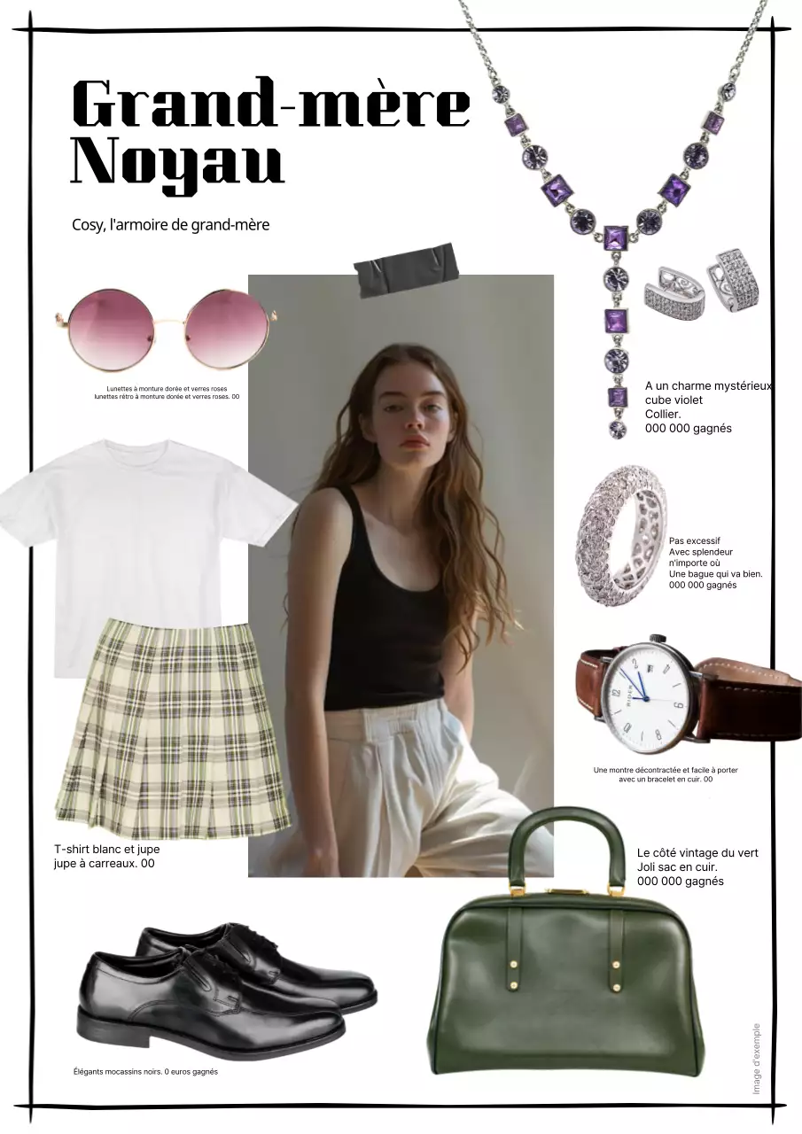 Une collection de tenues tendance en noir