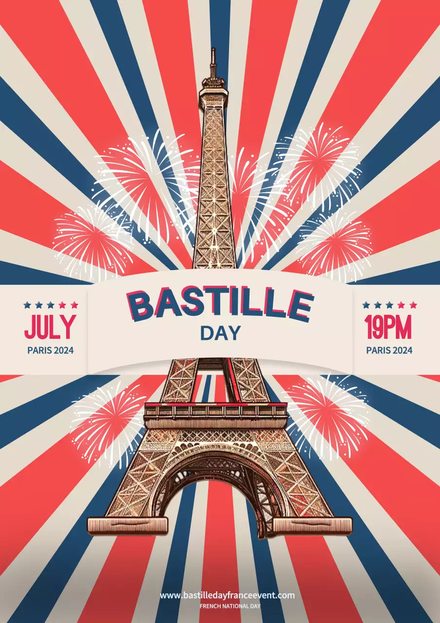 Red Vintage Celebration Event Poster