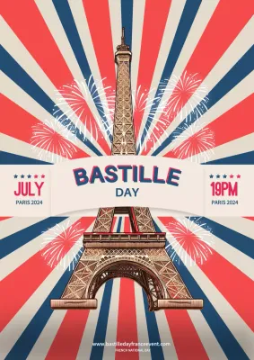 Red Vintage Celebration Event Poster