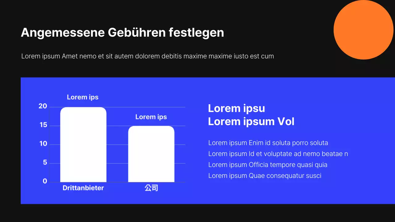 Modernes Headhunting-Angebot in Schwarz und Blau