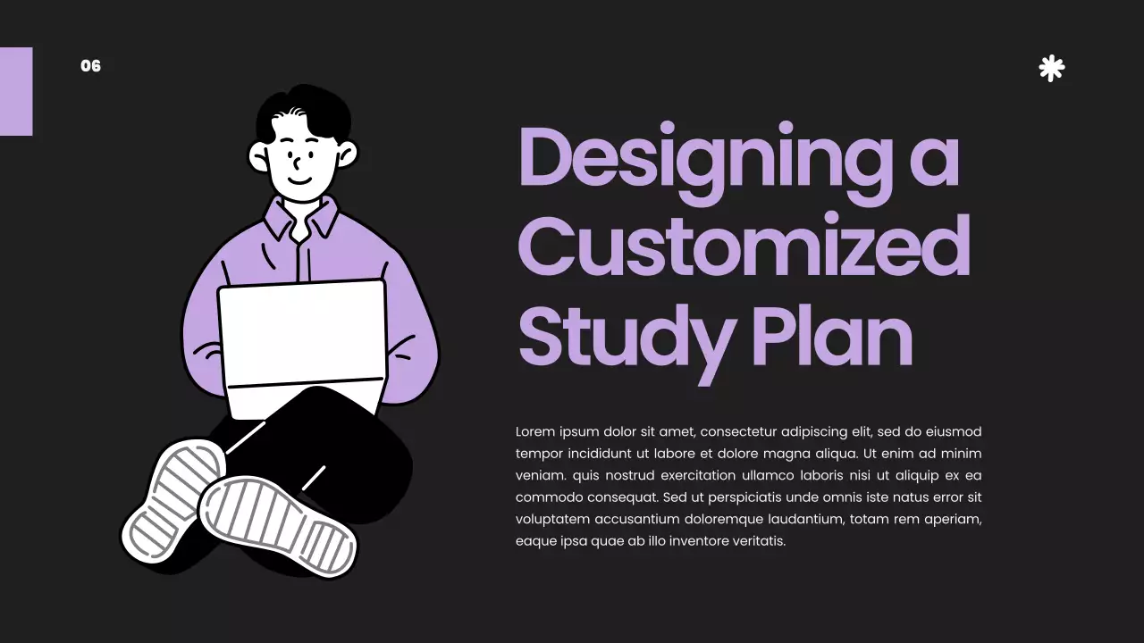 Purple Modern Study Guide Presentation