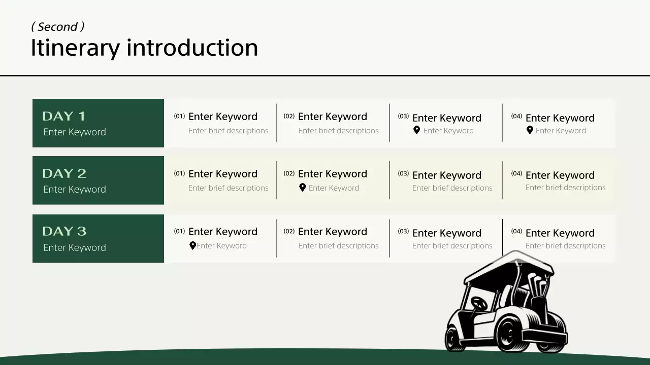 Green Minimal Golf Guide Presentation