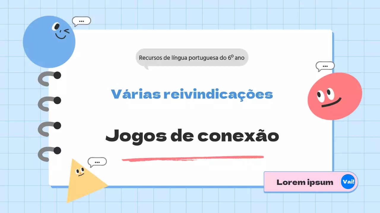 Recursos de artes da linguagem bonitos para a escola primária em azul e cor-de-rosa