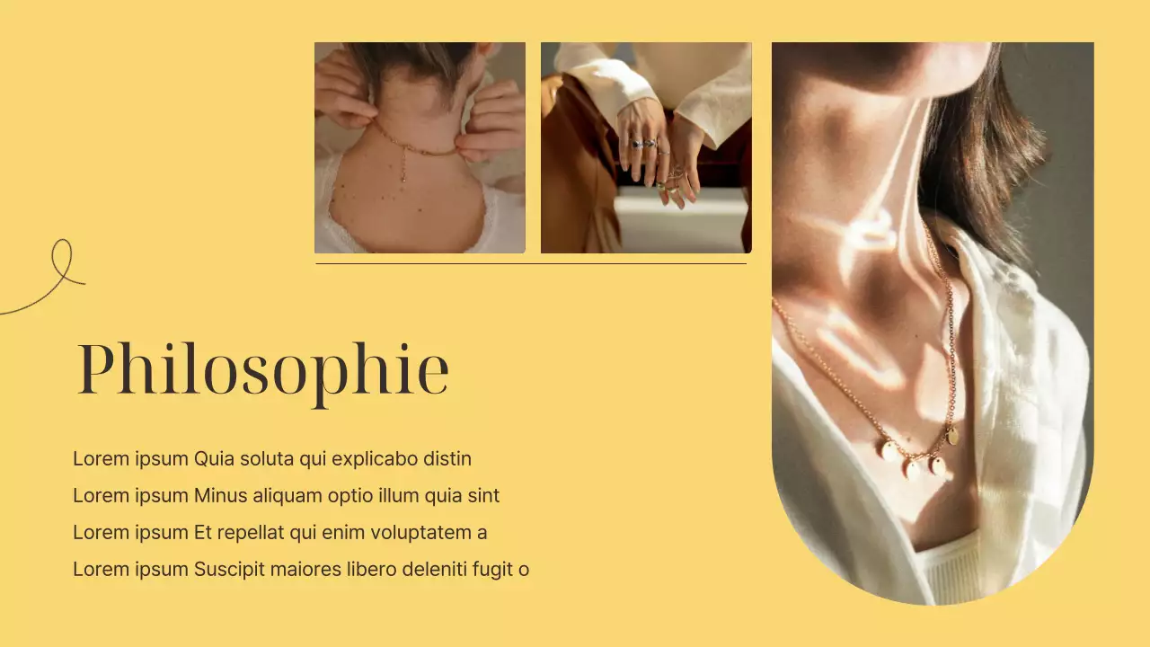 Une marque de luxe pour les petites entreprises, en jaune et marron