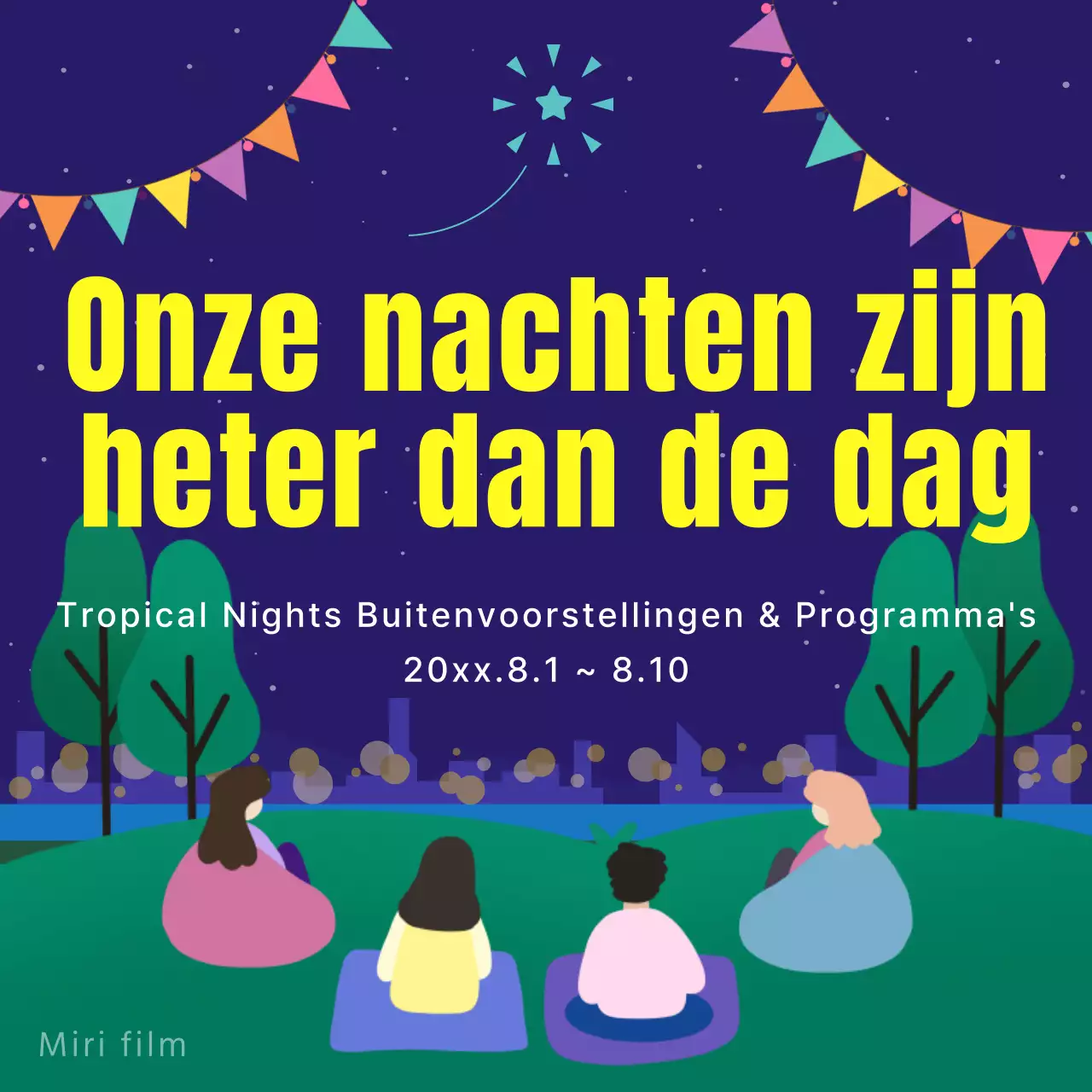 Promoot openluchtfilmvoorstellingen met de sodomietrend