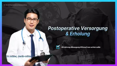 Einfache medizinische Informationen für Krankenhäuser in Blau und Lila