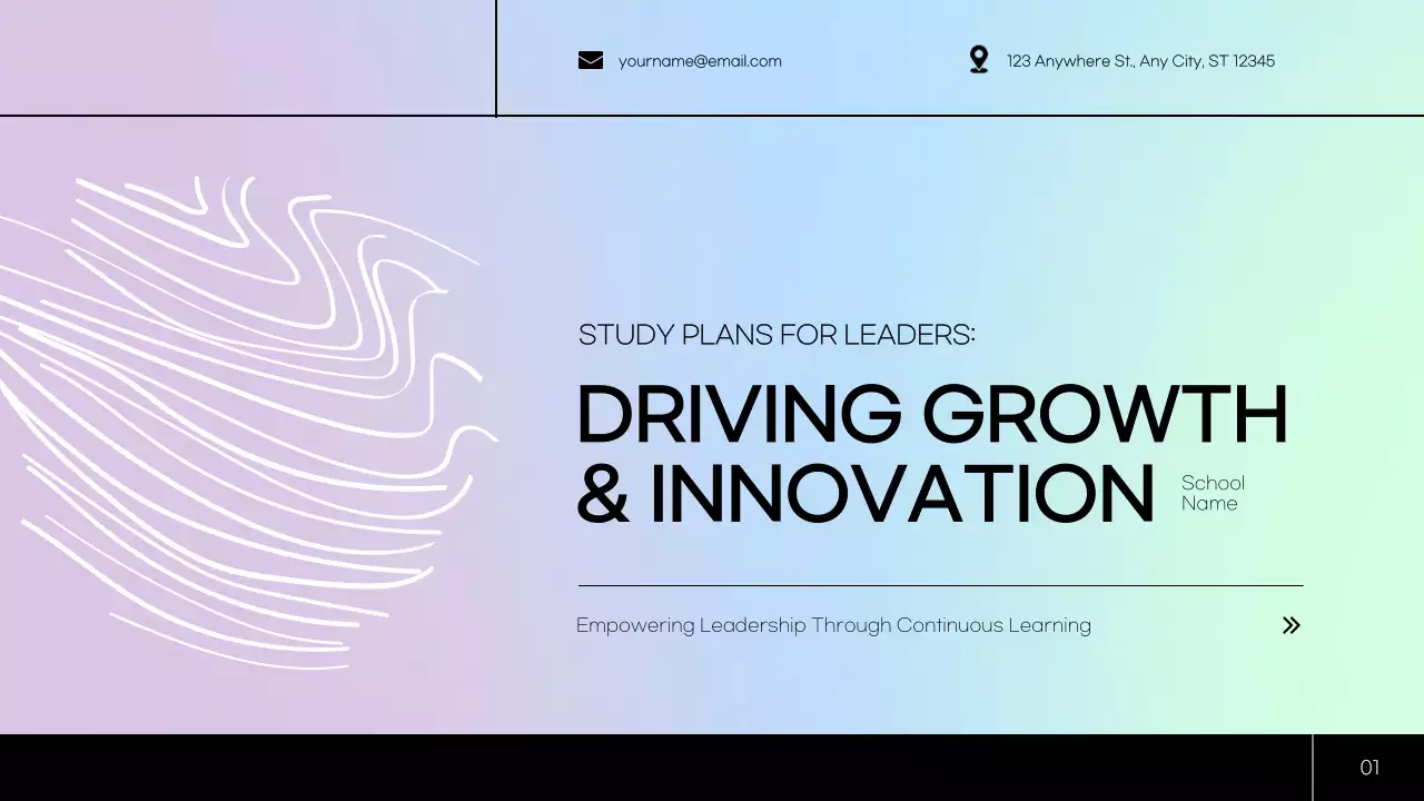 Blue Modern Leadership Guide Presentation