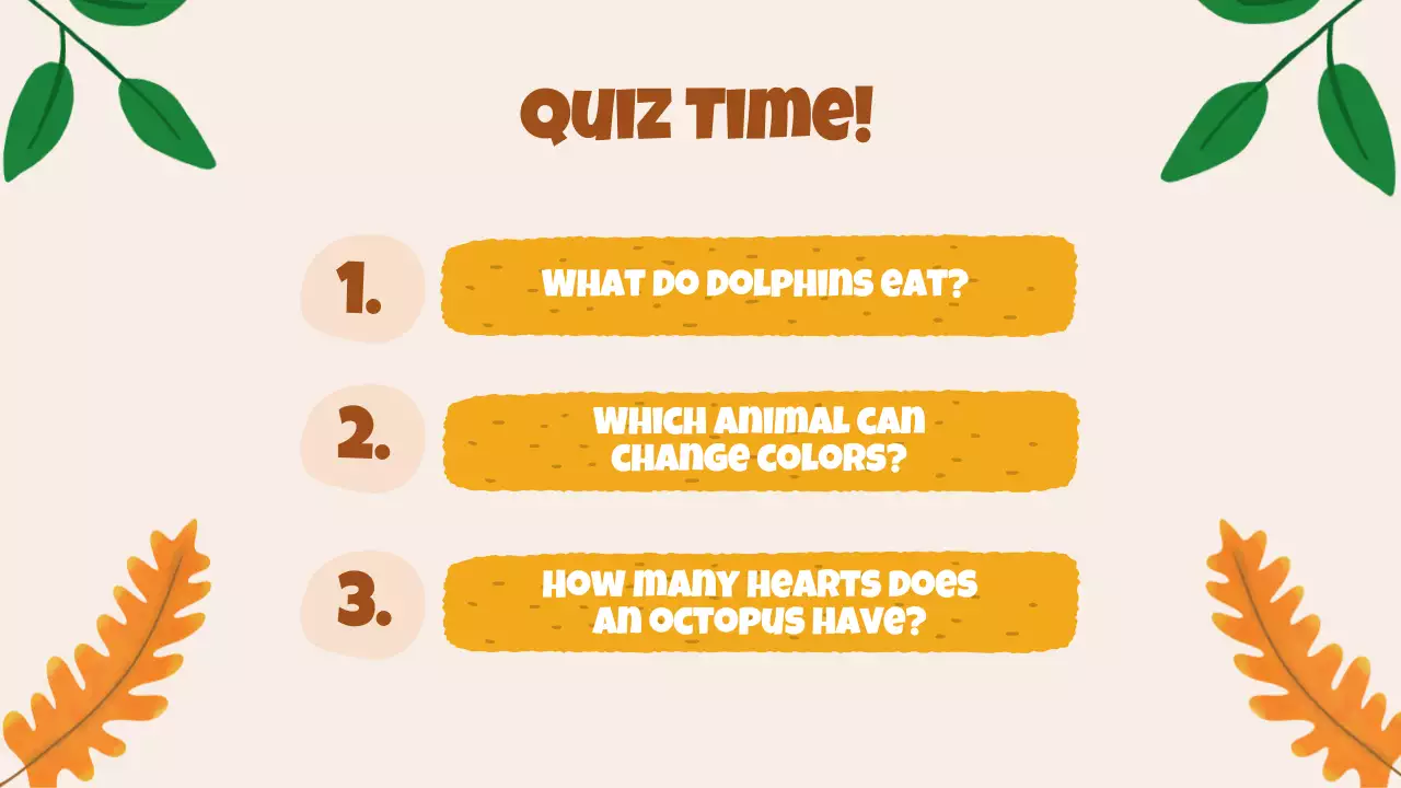 Brown Playful Animals Guide Presentation