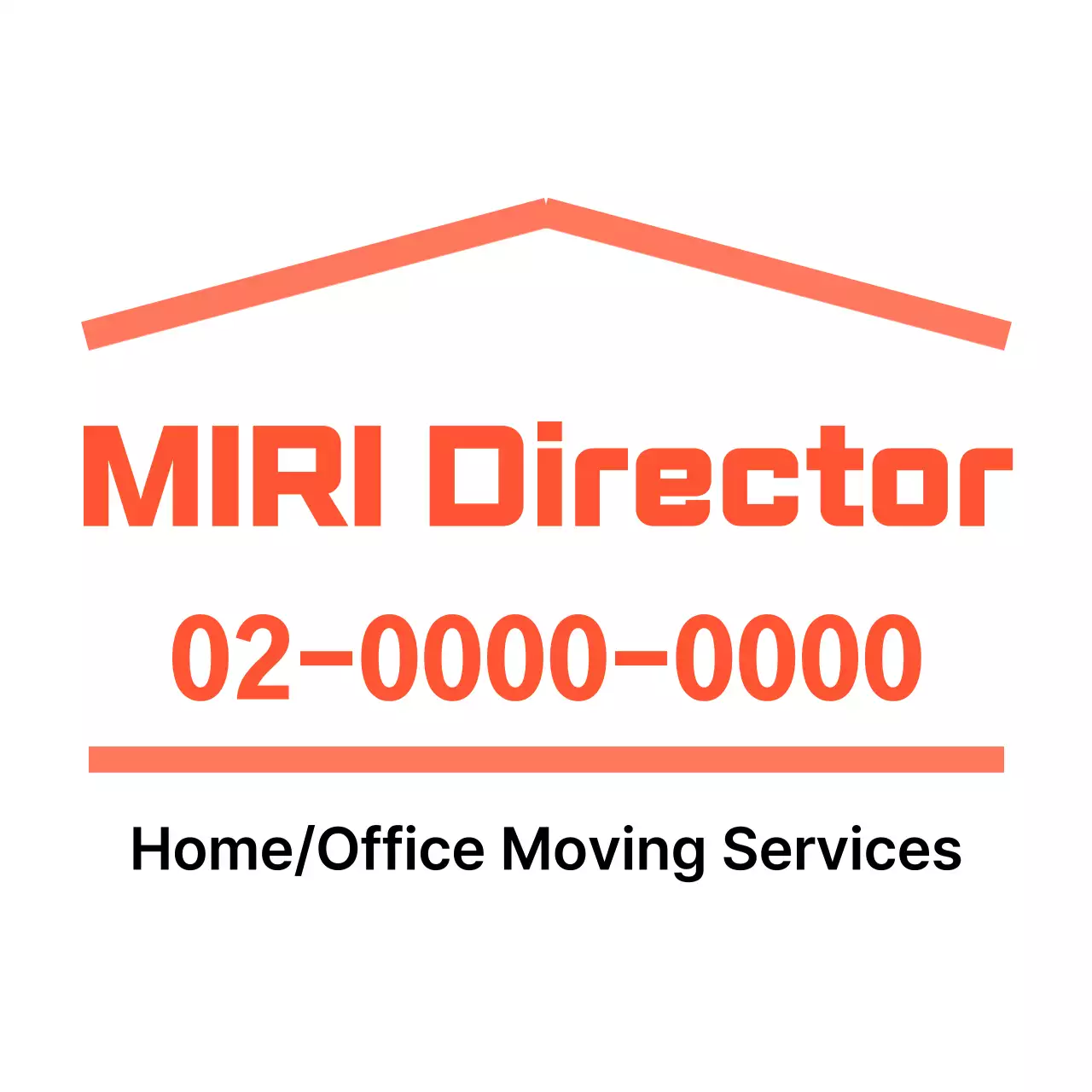 Design with straight lines that resemble the shape of a house