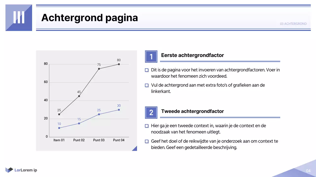 Eenvoudig rapport voor de publieke sector in mauve en wit