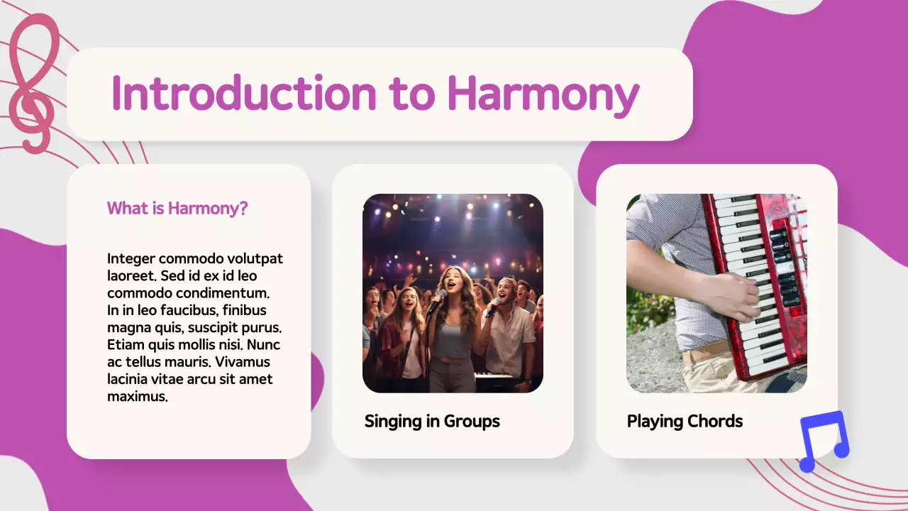 Purple Modern Music Presentation