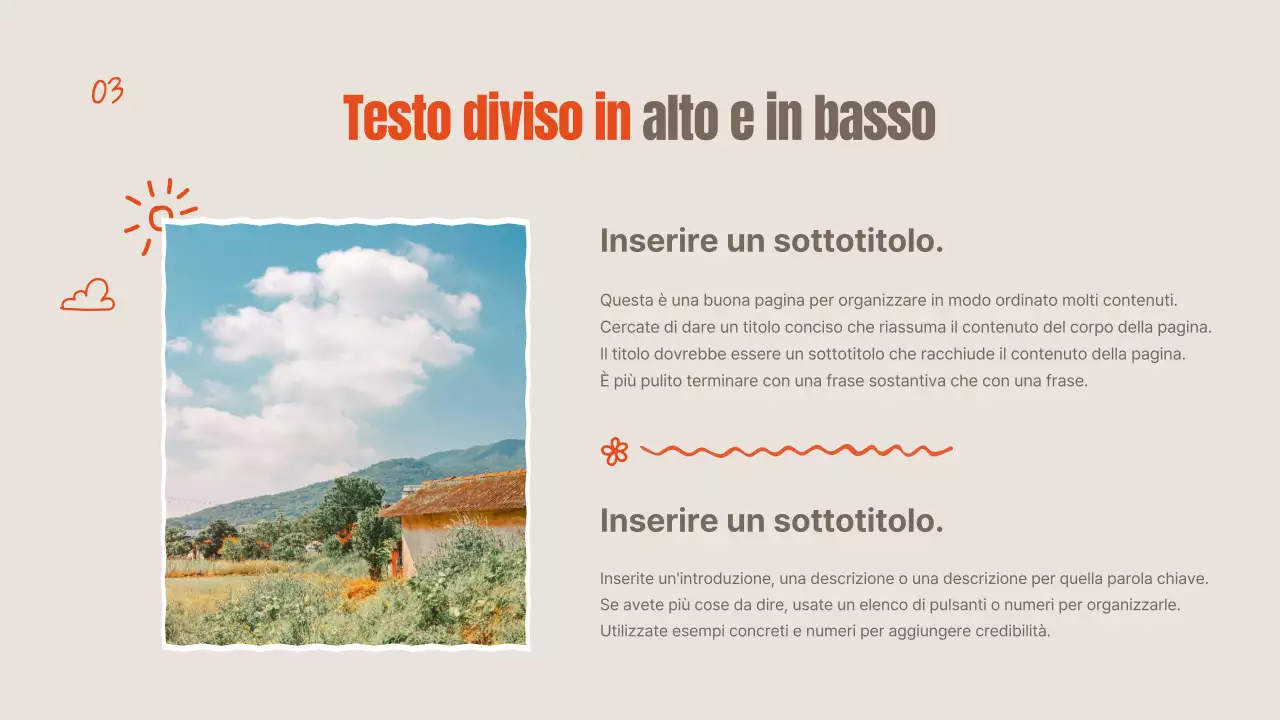 Fiori estivi arancioni e avorio spiegati