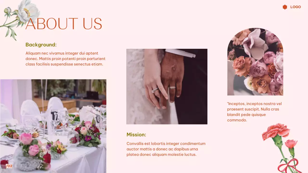 Pink Elegant Wedding Guide Presentation