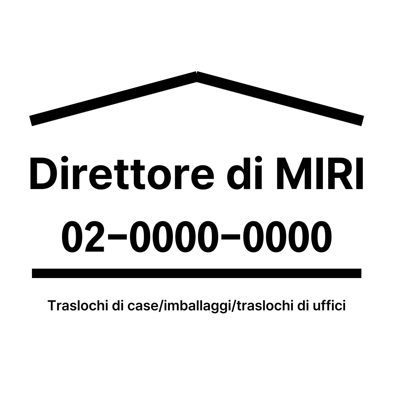 Design con linee rette a forma di casa