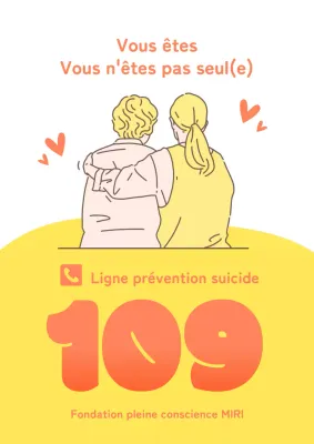Promouvoir le numéro d'appel jaune, simple, pour la prévention du suicide