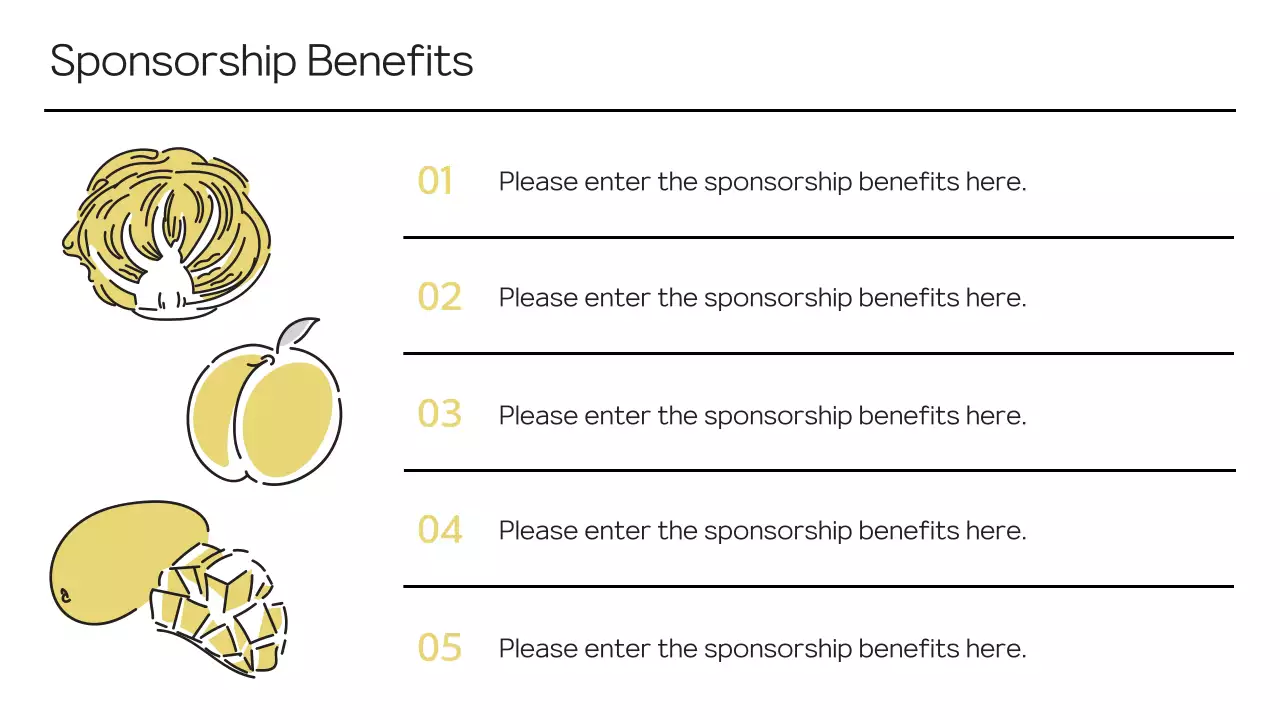 Proposal to sponsor a local festival in yellow