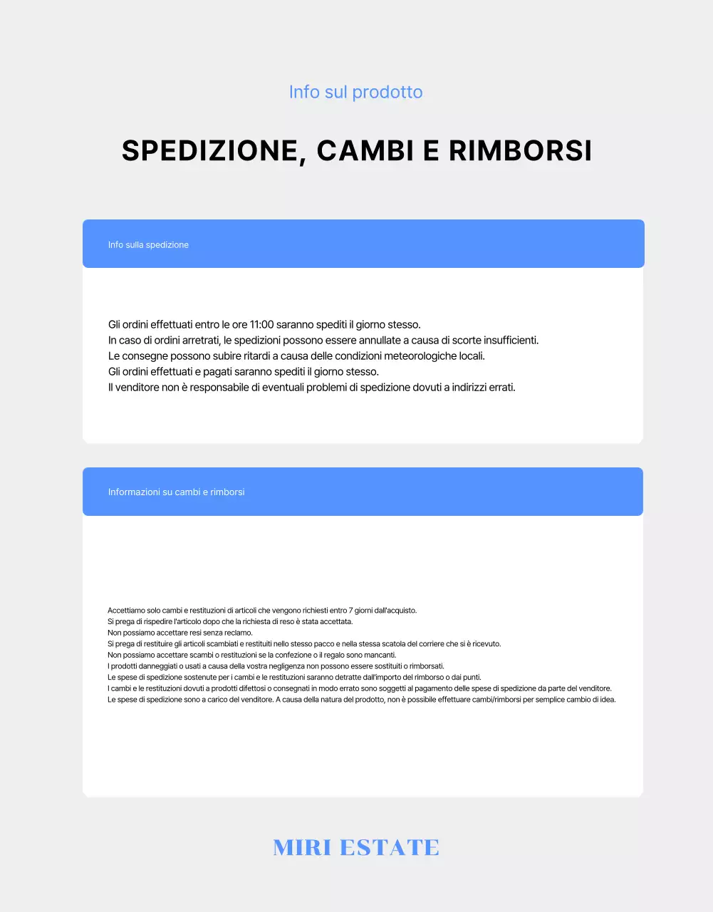 Abito estivo moderno in pubblicità blu e azzurro