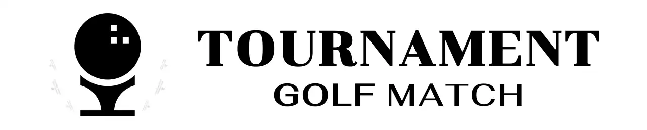 Tanda klub dengan ilustrasi bola golf untuk tujuan promosi