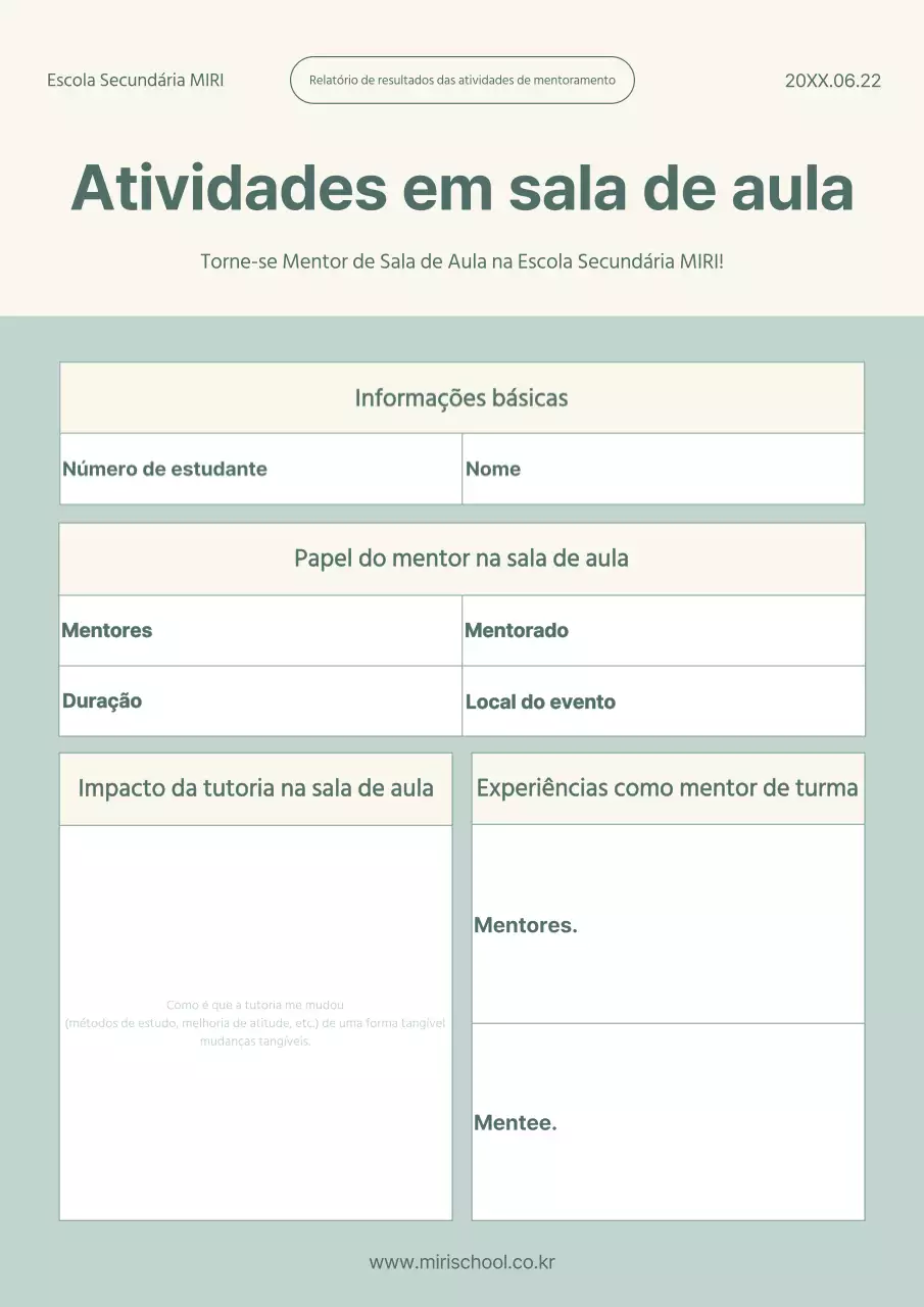 Recursos simples para actividades de sala de aula em menta e marfim
