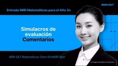 Sencilla cubierta de color negro y azul claro para el examen de práctica SAT con texto explicativo