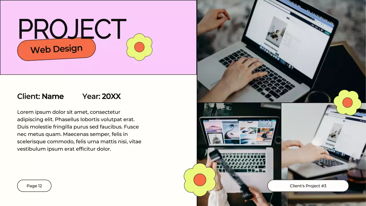 Presentasi Profil Desain Modern Berwarna-warni