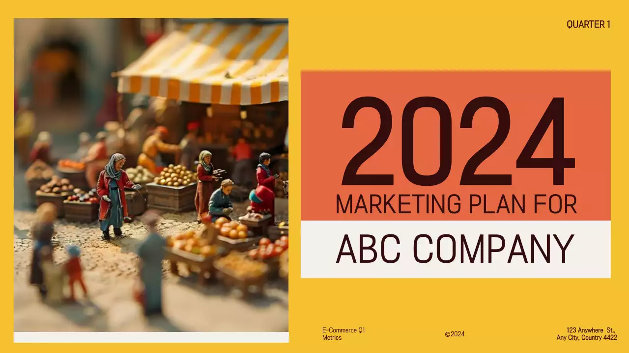 Orange Modern E-Commerce Plan Presentation