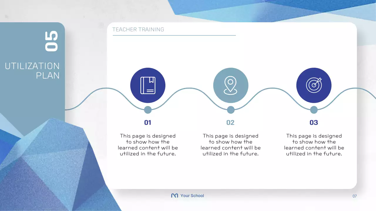 Blue Modern Teacher Guide Presentation