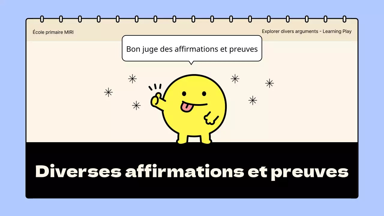 Matériel simple pour l'enseignement des langues à l'école primaire, en bleu clair et jaune