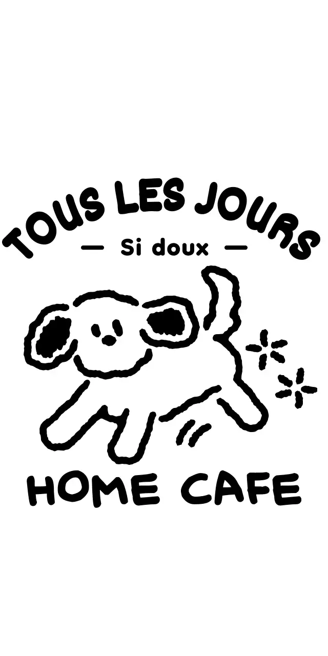 Logo avec une illustration de chiot mignon