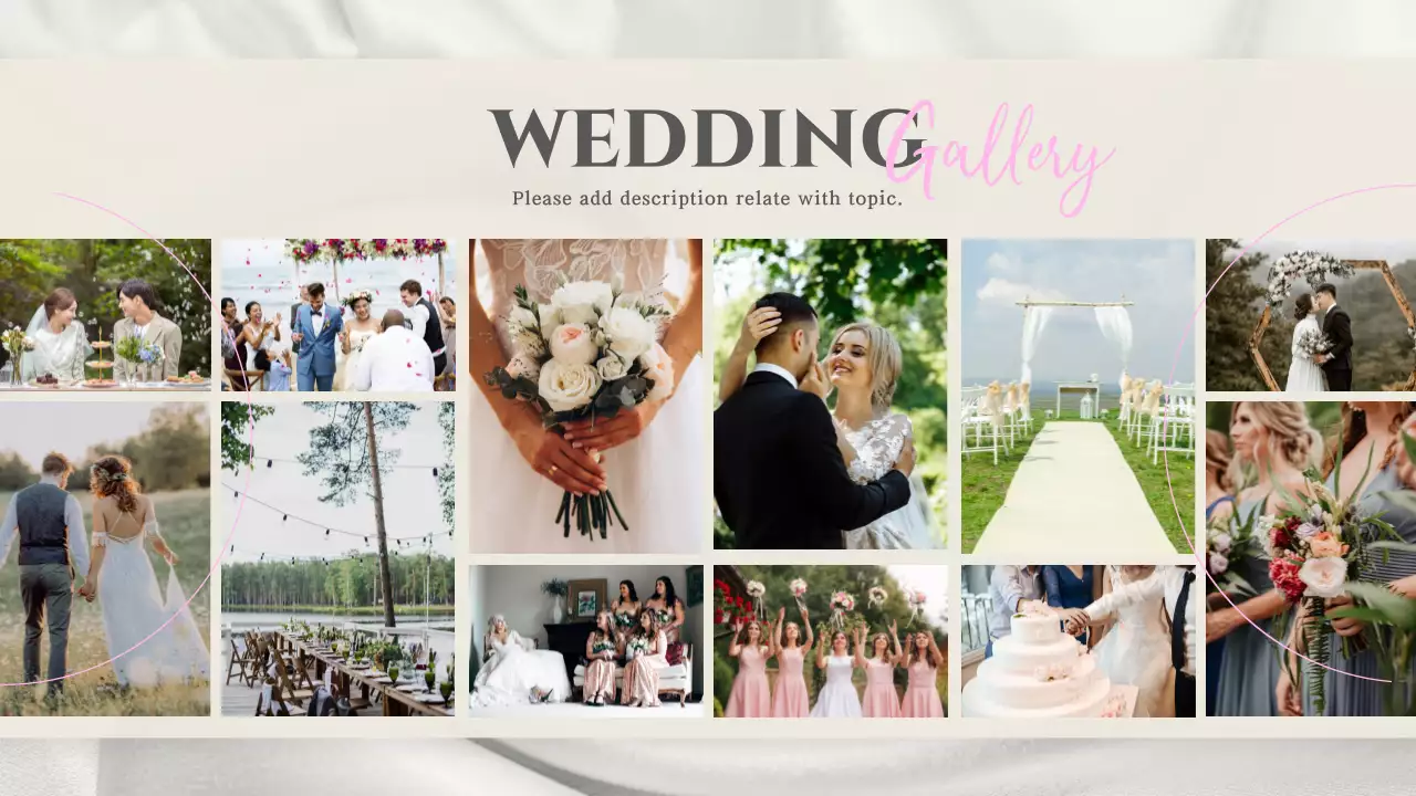 Pink Elegant Wedding Presentation