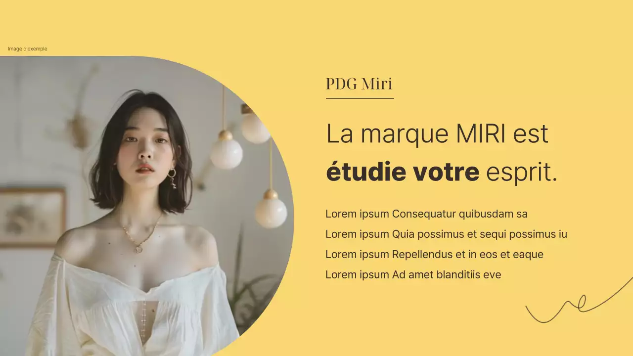 Une marque de luxe pour les petites entreprises, en jaune et marron