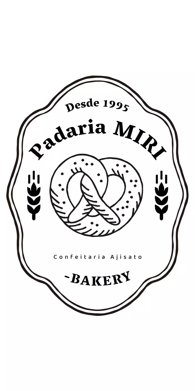 Logótipo de pastelaria retro