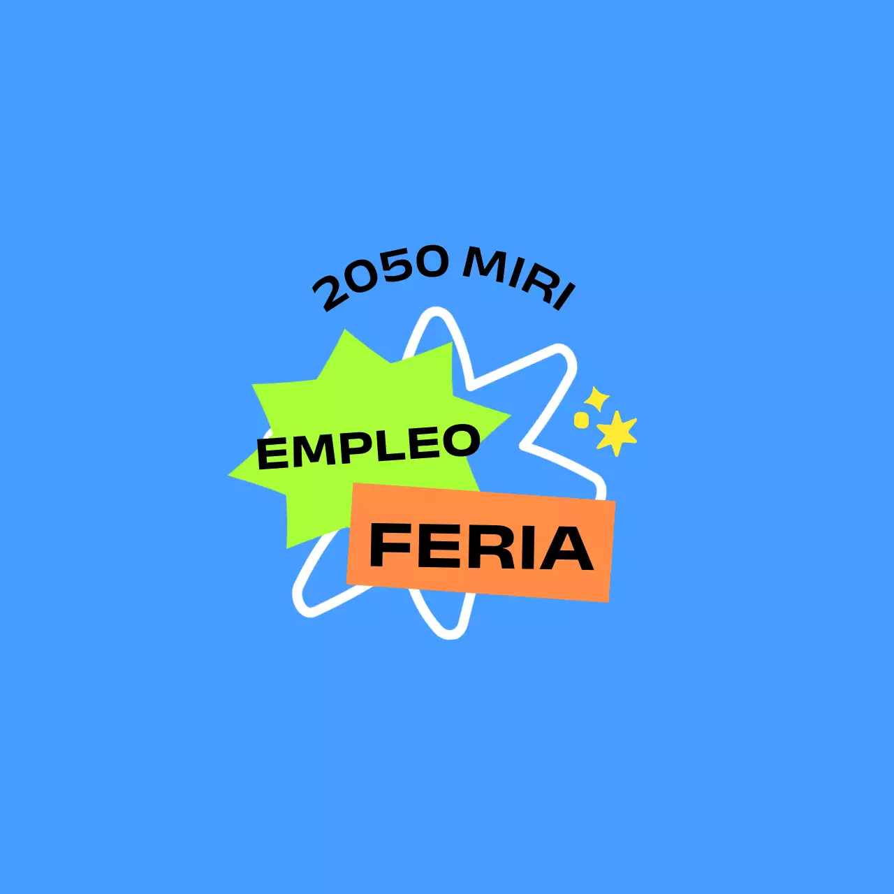 Para mercancía de ferias corporativas en azul y verde anaranjado