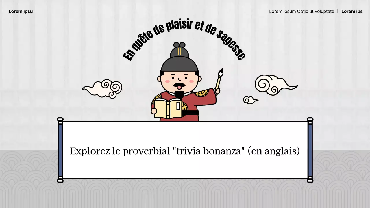 Proverbes traditionnels de l'école primaire en gris et bleu marine Ressources pédagogiques