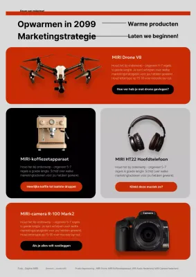 Moderne rode en grijze marketingstrategieën in een notendop