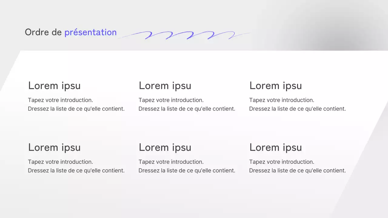 Un rapport de planification stratégique d'entreprise gris et simple