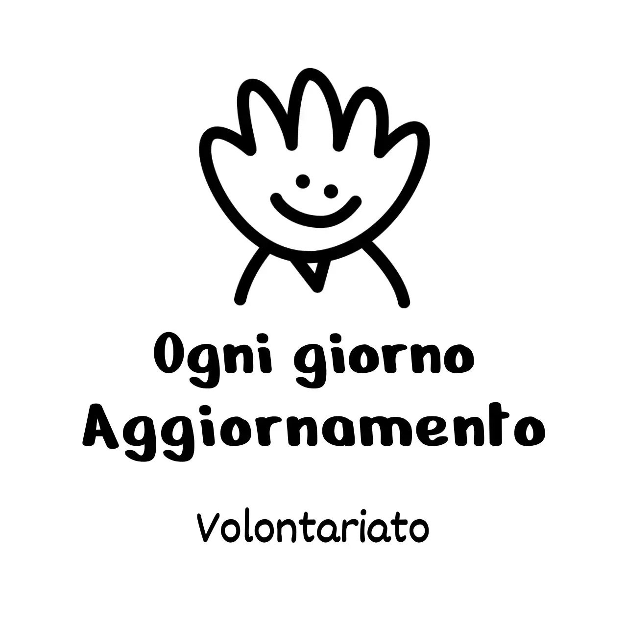 Simpatico design con personaggi che salutano