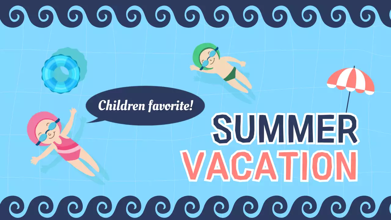 Blue Simple Summer Guide Presentation